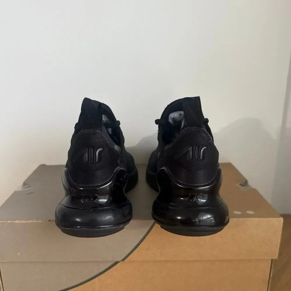 Nike Air Max 270 ‘Triple Black’ Women Sneakers- SZ 6